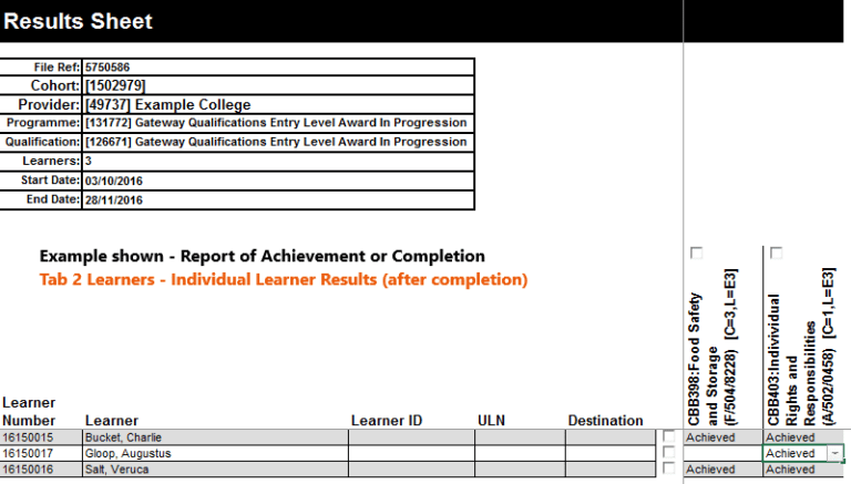 Claiming Certificates - Completing the Report of Achievement or ...