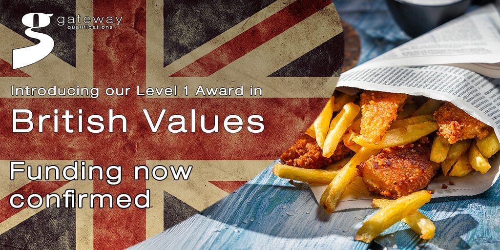 Level 1 Award in British Values Funding Confirmed