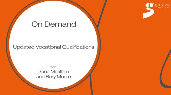 Updated vocational qualifications webinar title slide