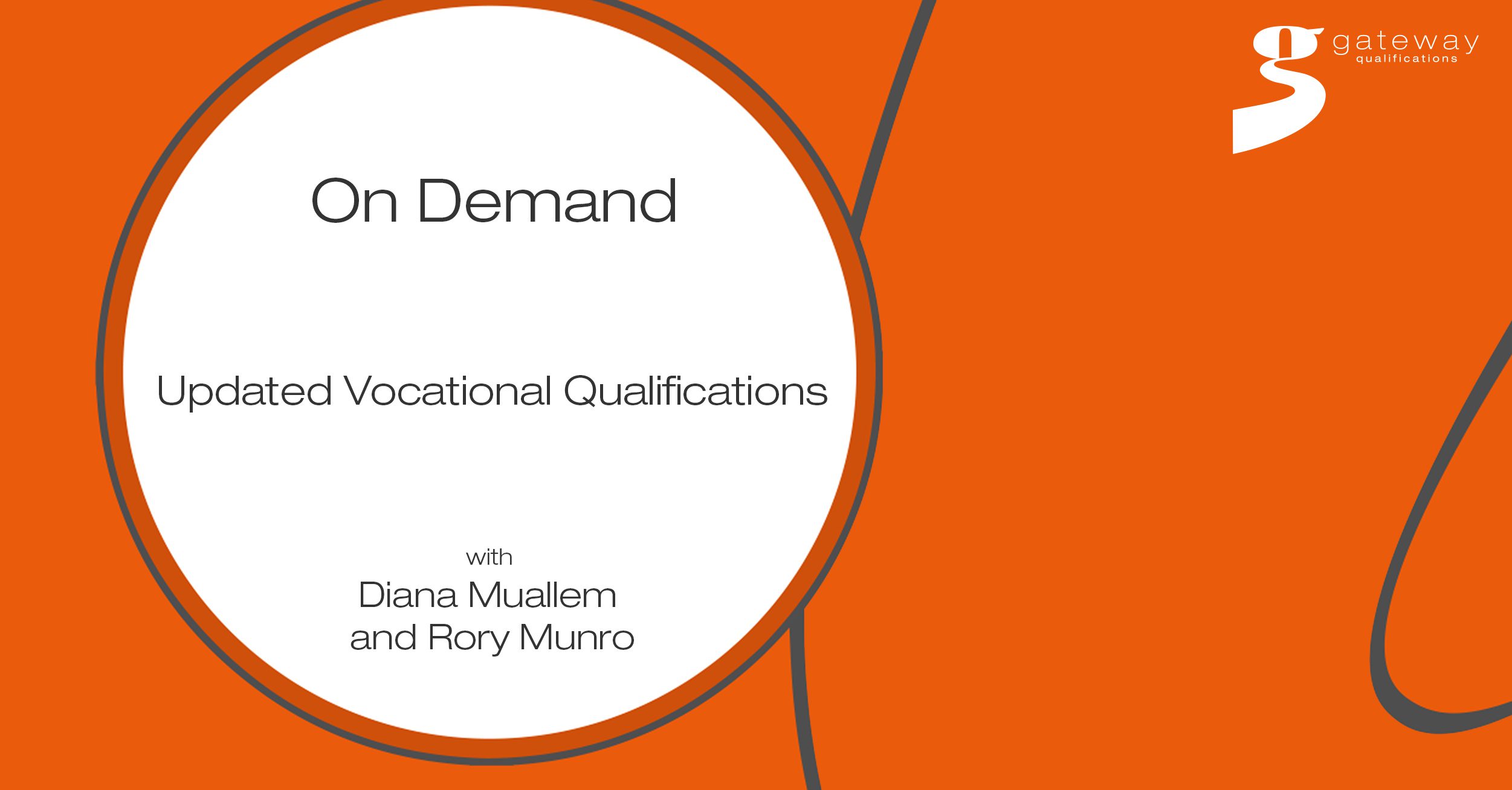 Updated vocational qualifications webinar title slide