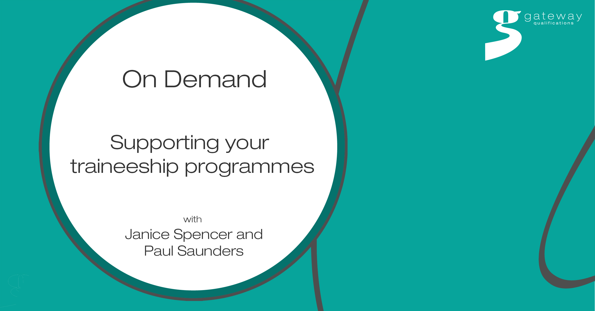 Supporting your traineeship programmes webinar title slide