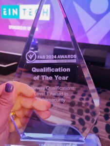 Glass trophy for FAB Awards 2024 Qualification of the Year