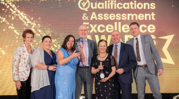 Gateway Qualifications team is on stage receiving their FAB Award.