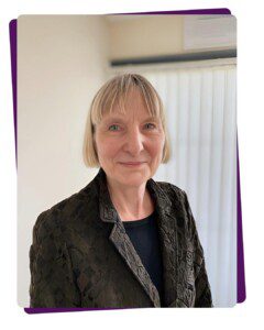 Portrait of Anne Thompson, longest-serving trustee at Gateway Qualifications, marking her retirement after decades of service to education and governance.