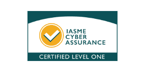 IASME Cyber Assurance Certified Level One accreditation logo.